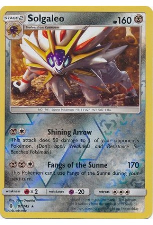 Solgaleo - SM02/087 - Rare (Reverse Holo)