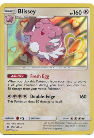 Blissey - SM02/102 - Rare Holo