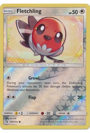 Fletchling - SM02/109 - Common (Reverse Holo)