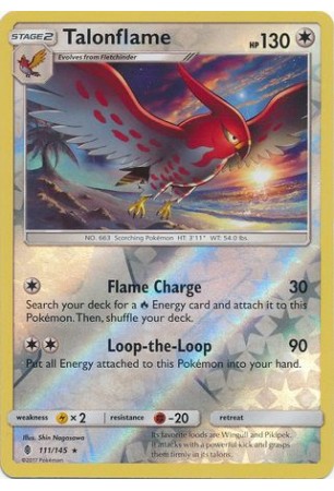 Talonflame - SM02/111 - Rare (Reverse Holo)