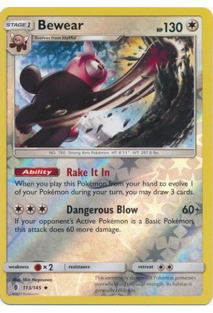 Bewear - SM02/113 - Uncommon (Reverse Holo)