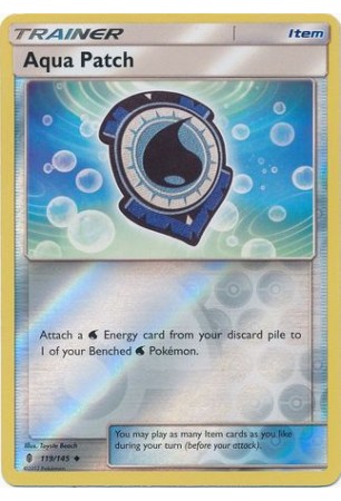 Aqua Patch - SM02/119 - Uncommon (Reverse Holo)