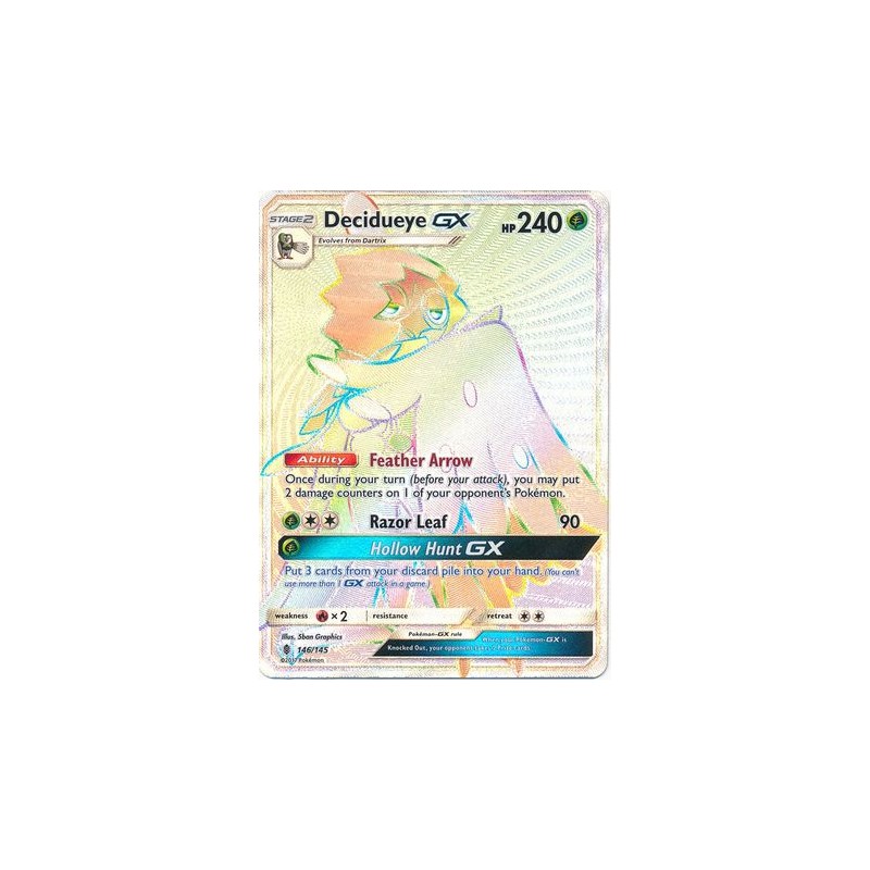 015 Carta Pokemon Decidueye GX Ingles