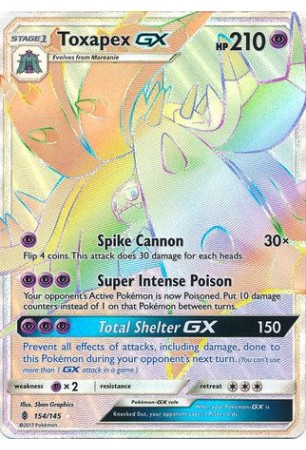 Toxapex-GX - SM02/154 - Secret Rare