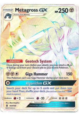 Metagross-GX - SM02/157 - Secret Rare