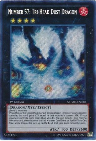 Number 57: Tri-Head Dust Dragon - NUMH-EN030 - Secret Rare