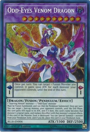 Odd-Eyes Venom Dragon - BLLR-EN006 - Secret Rare