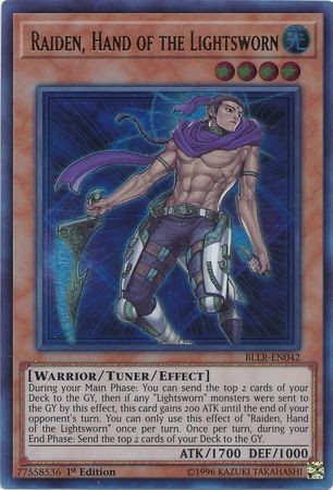 Raiden, Hand of the Lightsworn - BLLR-EN042 - Ultra Rare