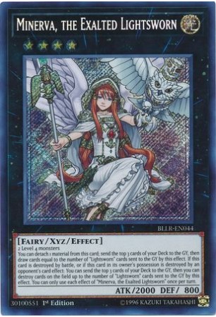 Minerva, the Exalted Lightsworn - BLLR-EN044 - Secret Rare