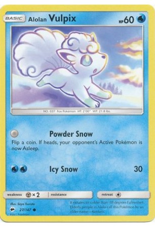 Alolan Vulpix - SM03/027 - Common