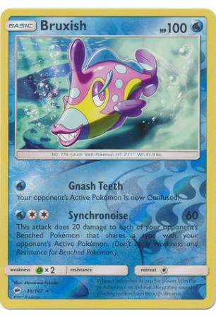 Bruxish - SM03/038 - Rare (Reverse Holo)