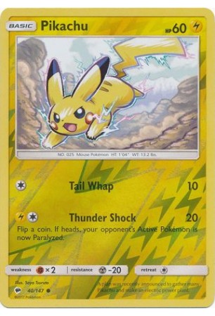 Pikachu - SM03/040 - Common (Reverse Holo)