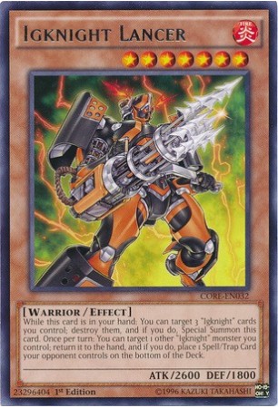 Igknight Lancer - CORE-EN032 - Rare