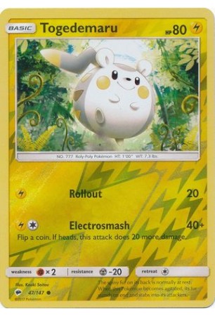 Togedemaru - SM03/047 - Common (Reverse Holo)