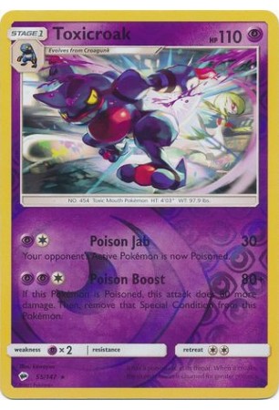 Toxicroak - SM03/055 - Rare (Reverse Holo)