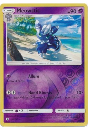 Meowstic - SM03/060 - Rare (Reverse Holo)