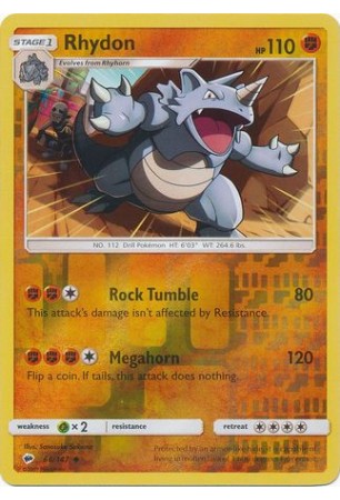 Rhydon - SM03/066 - Uncommon (Reverse Holo)