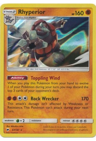 Rhyperior - SM03/067 - Rare Holo