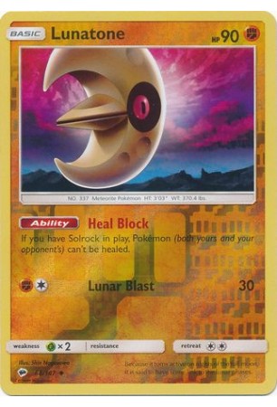 Lunatone - SM03/068 - Uncommon (Reverse Holo)