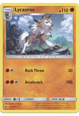 Lycanroc - SM03/076 - Rare