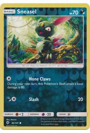 Hone Claws - SM03/085 - Common (Reverse Holo)