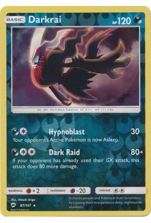 Darkrai - SM03/87 - Rare Holo (Reverse Holo)