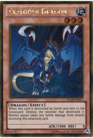 Exploder Dragon - PGLD-EN071 - Gold Rare