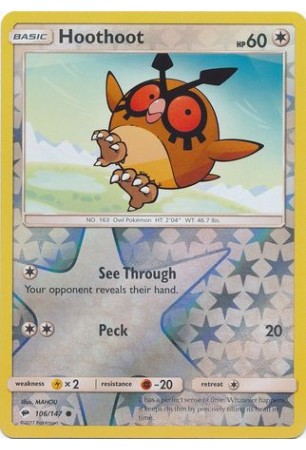 Hoothoot - SM03/106 - Common (Reverse Holo)