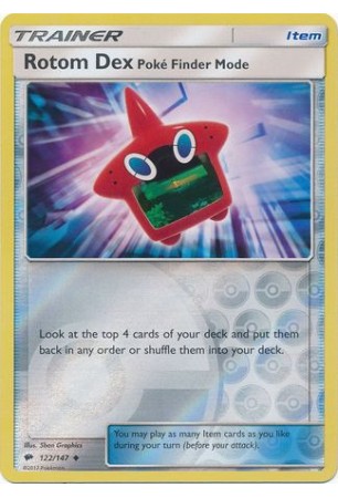 Rotom Dex Poké Finder Mode - SM03/122 - Uncommon (Reverse Holo)