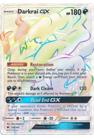 Darkrai-GX - SM03/158 - Secret Rare