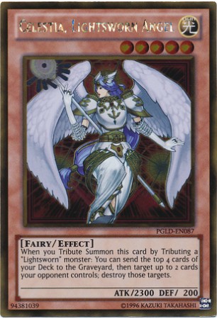 Celestia, Lightsworn Angel - PGLD-EN087 - Gold Rare