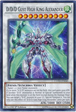 D/D/D Gust High King Alexander - COTD-EN040 - Rare