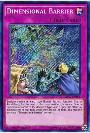 Dimensional Barrier - MP17-EN163 - Secret Rare